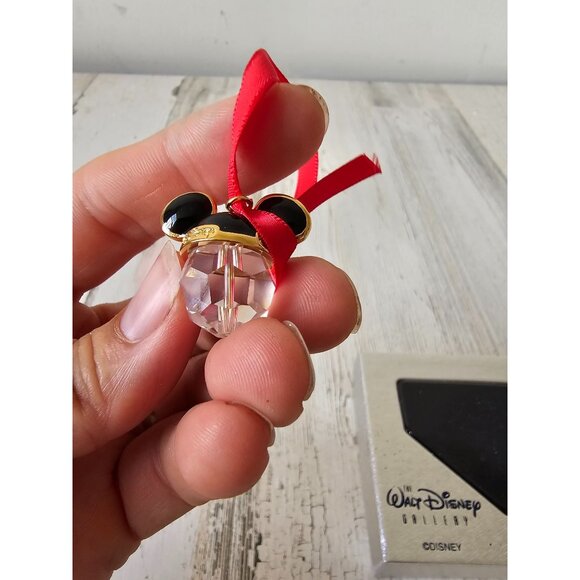 Walt Disney gallery Swarovski Mickey ear charm necklace rhinestone unique gold b - Picture 4 of 7
